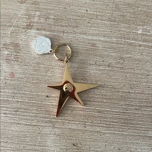 Chanel Gold Star Charm with Flower Tag